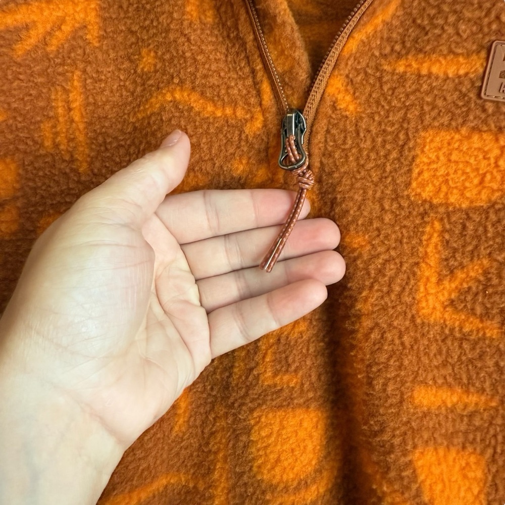 Billabong Adventure Division Quarter Zip Orange Fleece - Picture 10 of 13